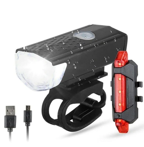 LED Bike Light Rechargeable Bike Lights Front Headlight Back Taillight