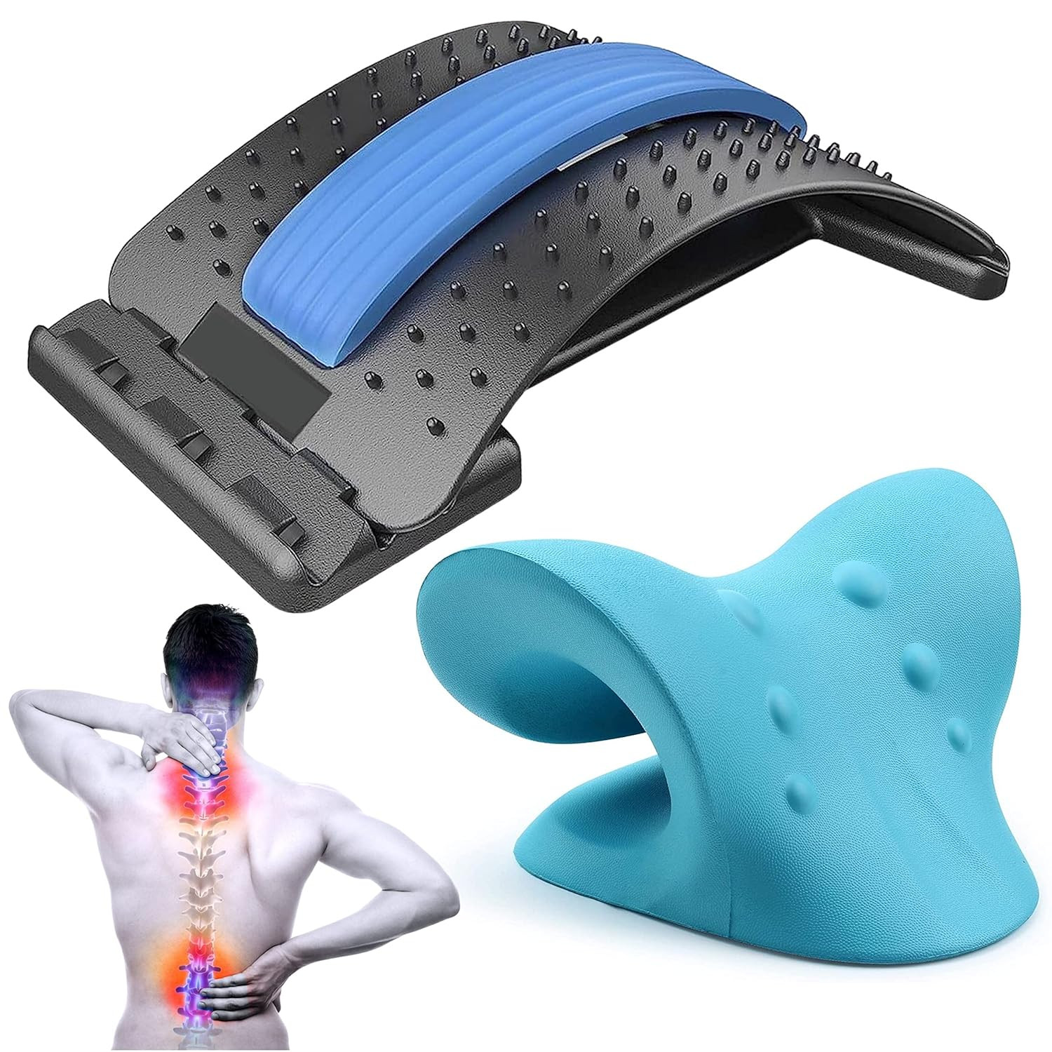 Back Stretcher-Neck & Shoulder Relaxer Combo Pack