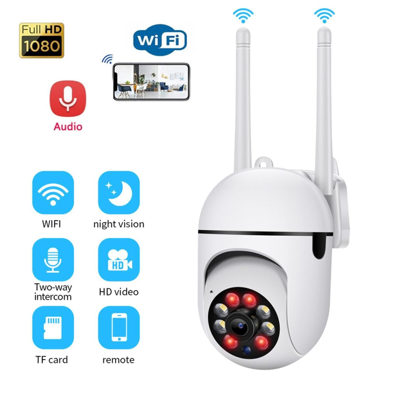 1080P HD Wireless Security Camera Outdoor Home Wifi Night Vision Camera