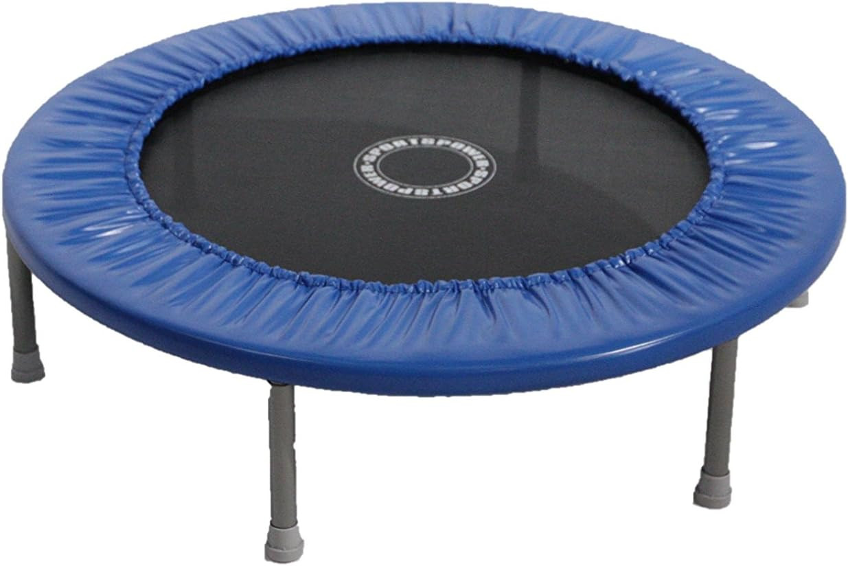 36"/91cm Kids Mini Trampoline Fitness Rebounder Safety Padded Cover Home Gym Exercise Blue